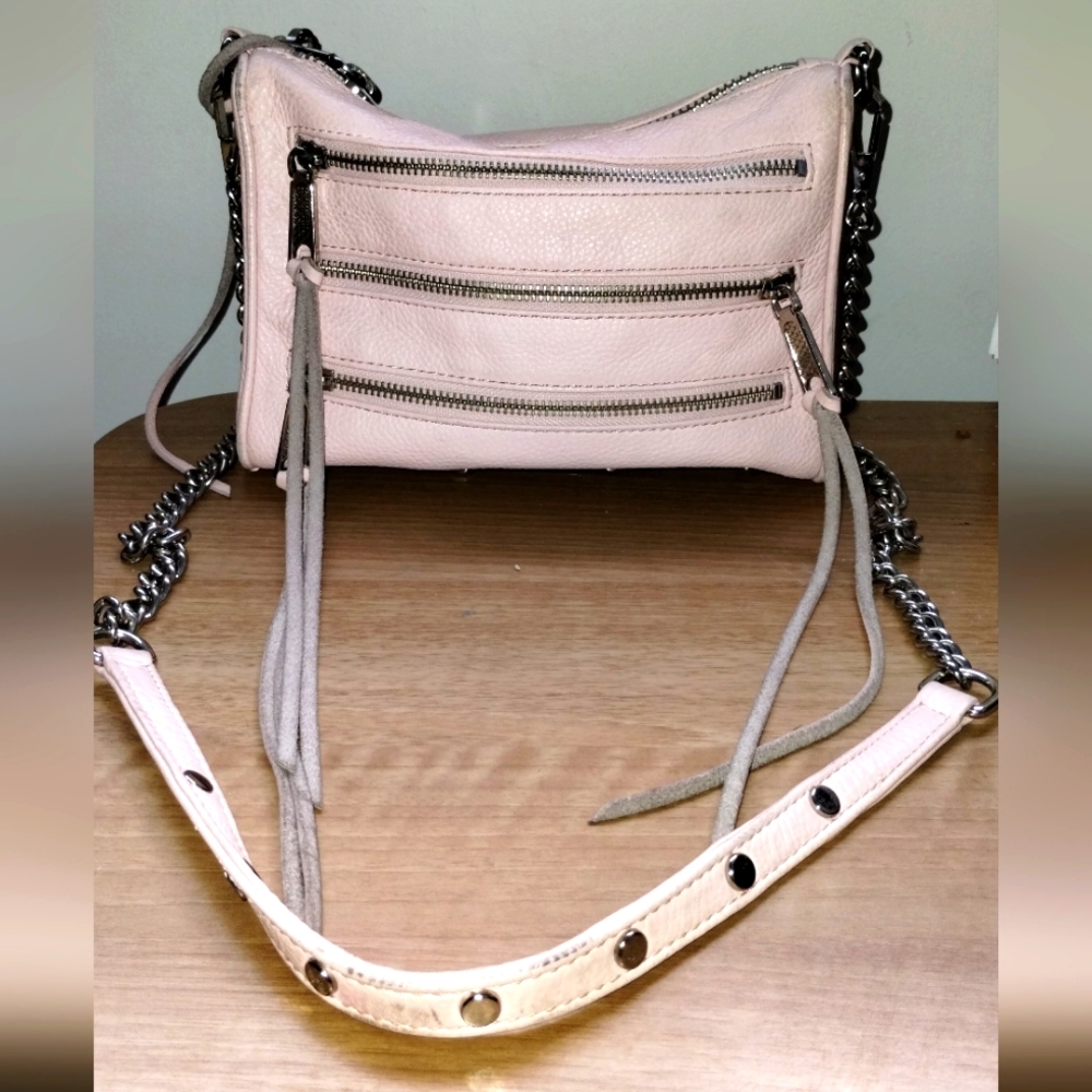 REBECCA MINKOFF  CROSSBODY COLOR PINK WITH FRINGES